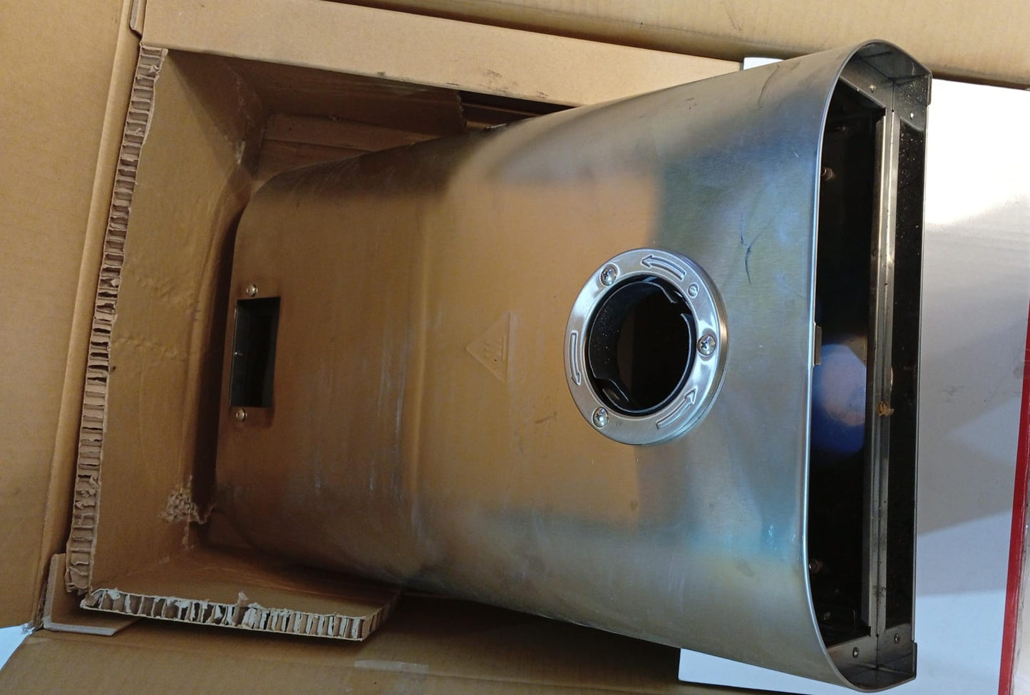 Horno de pizza, madera de pellets, portátil, stainless steel.(USADO)