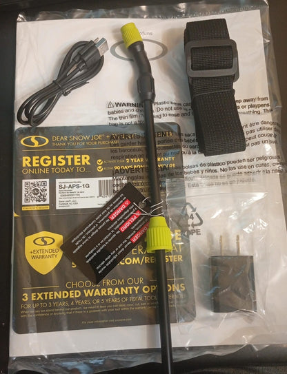 Pulverizador químico inalámbrico de 4V, Sunjoe, medidor de 100ml.