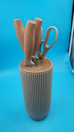 Set Cuchillos Cocina Top Lucky 6 Piezas Con Base