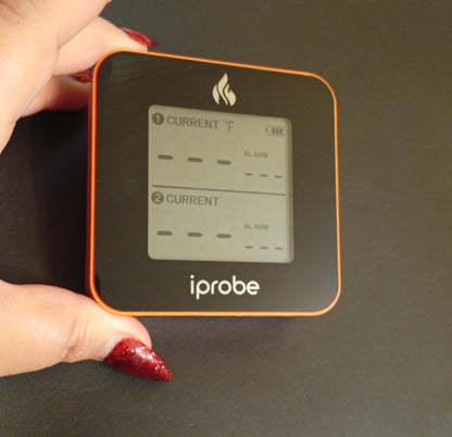 Termómetro para carne IP-61, con 2 sondas, recargable, iprobe.