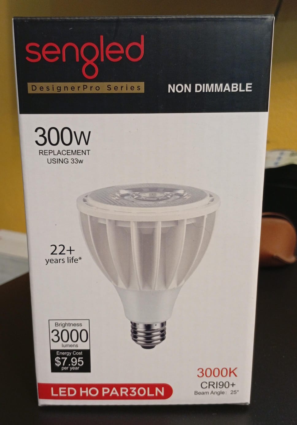 Luz LED Sengled regulables de 300 W, 3000lm, angulo 25grd