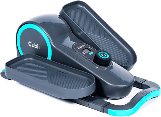 Cubii GO Aqua - Elíptica compacta silenciosa para debajo del escritorio.