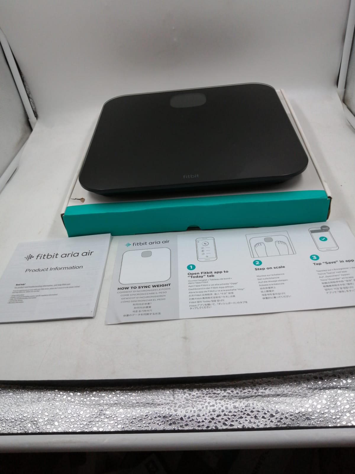 Fitbit Báscula Inteligente Aria Air, Negro