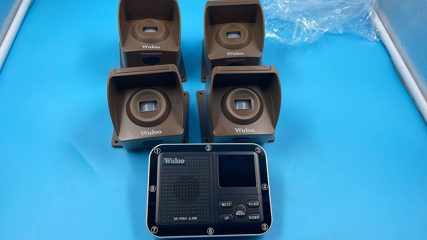 Sistema de alarmas de entrada de alcance Wuloo.