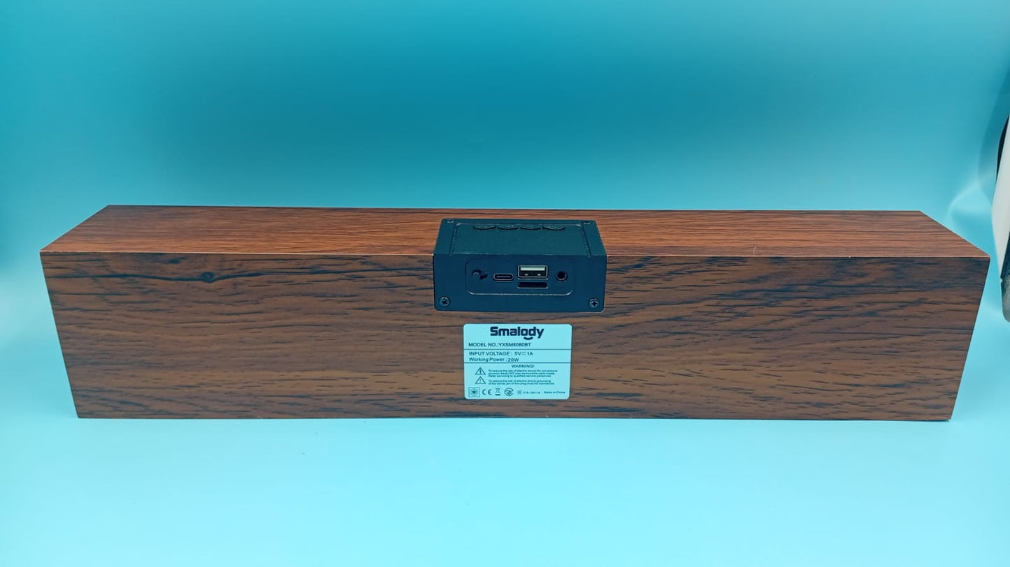 Barra de sonido inalámbrica Smalody, para escritorio, Bluetooth 5.0.