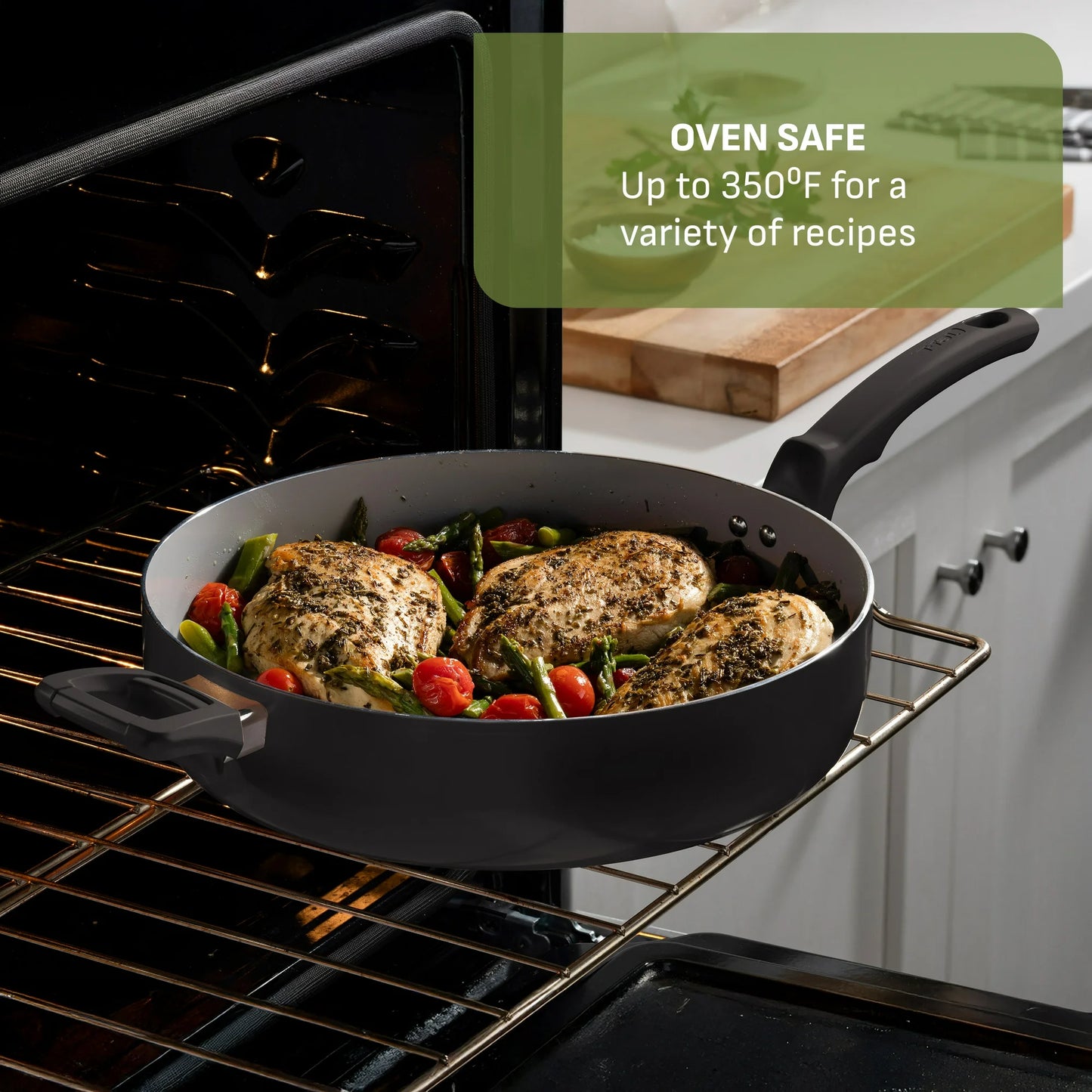 T-fal Kitchen Solutions Cerámica, Utensilios de Cocina de 22 Piezas,