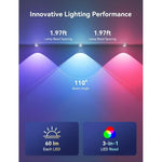 Luces LED permanentes RGB para exteriores, 100 pies LEMONLOVELY