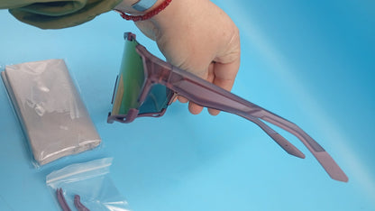 Gafas de sol deportivas, protección UV400, Ambeye, con estuche.