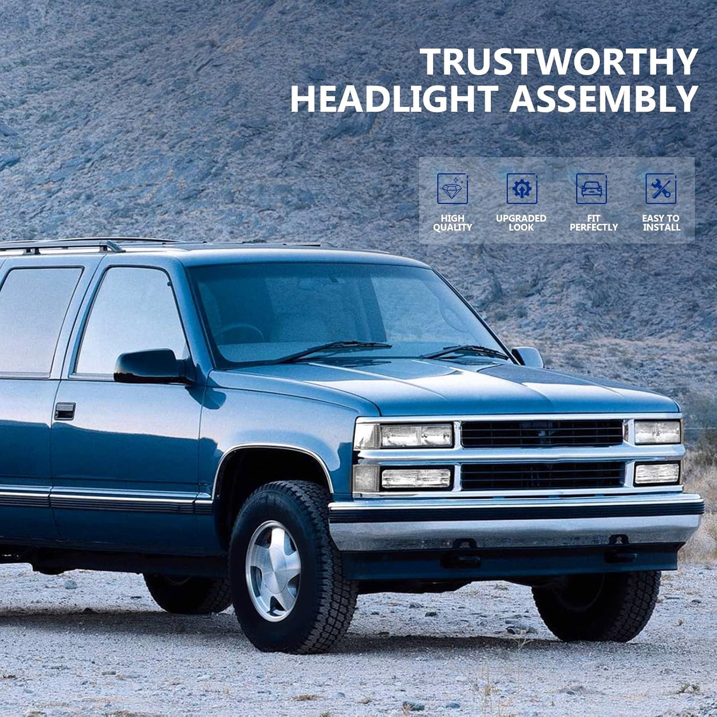 Conjunto de faros delanteros para Chevrolet / Suburban. Weelmoto