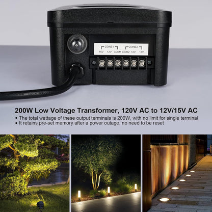 Transformador inteligente de bajo voltaje de 200 W, (USADO)