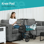 Andador de rodilla orientable Elenker, ruedas de PVC, Scooter