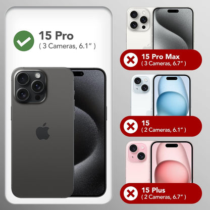 Funda para iPhone 15 Pro, GONEZ, compatible con Magsafe.