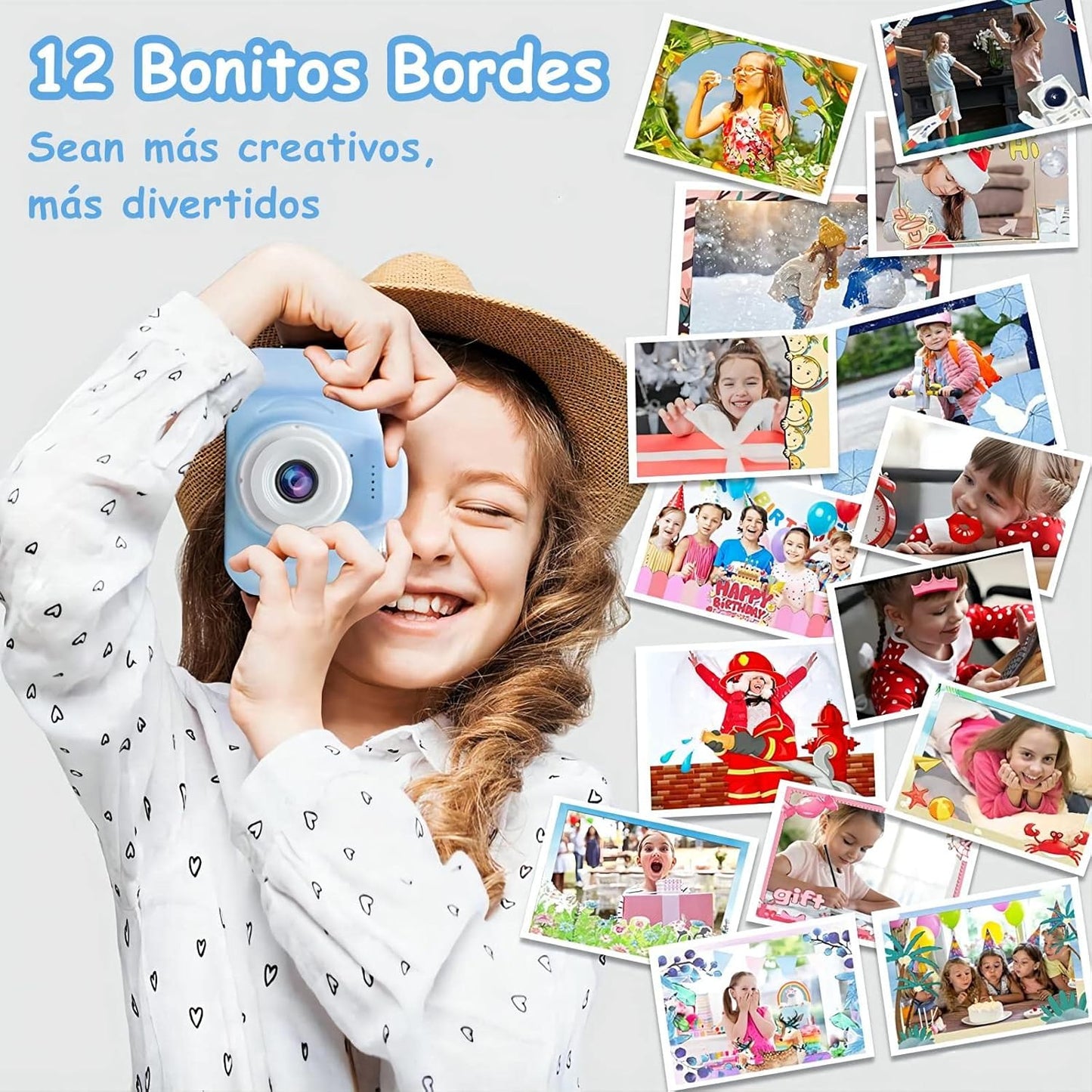 Cámara para Niños, Mini Cámara Digital de Video y Foto.