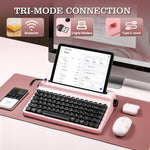 Teclado Yunzii, Máquina de Escribir, Inalámbrico Mecánico, BT (DETALLE)