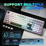 YUNZII AL98 Teclado Mecánico RGB Bluetooth 2.4G