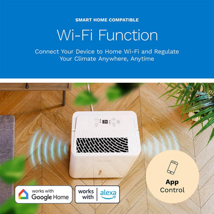Deshumidificador Wi-Fi, 8 pintas, control avanzado, Homelabs (USADO)