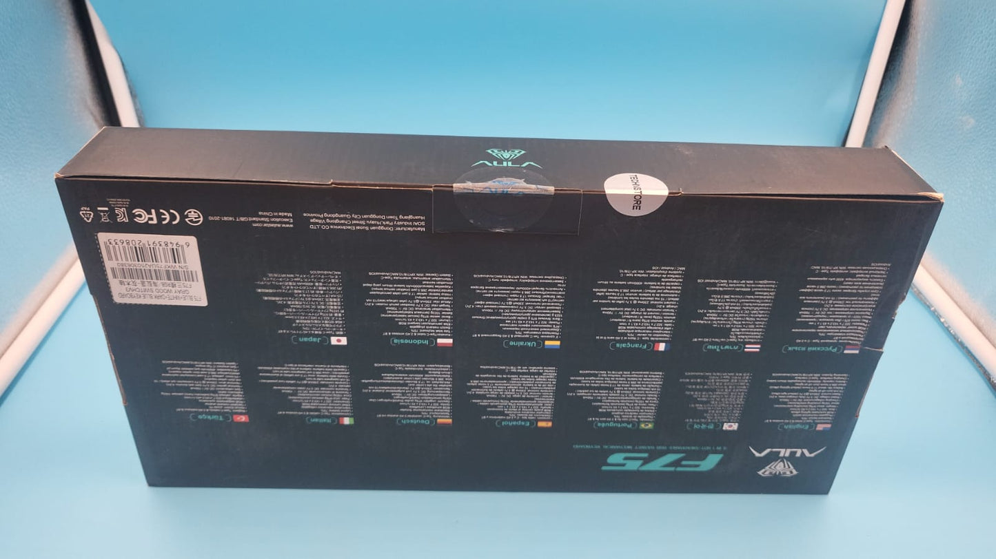 AULA F75 75% teclado mecánico inalámbrico, teclados para juegos RGB retroiluminados, 2.4GHz/Tipo-C/BT5.0