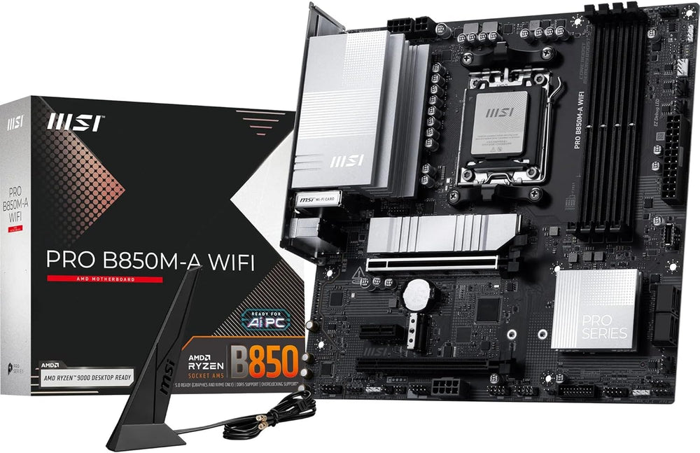 Tarjeta Madre MSI B850M-A WiFi AM5 DDR5 PCIe 5.0 Ryzen