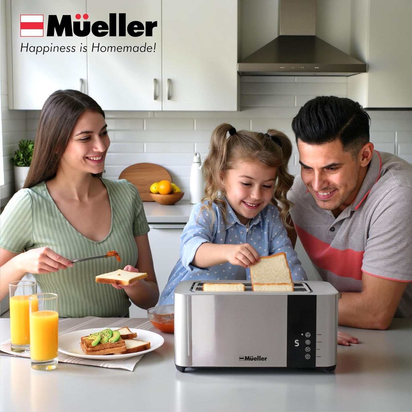 UltraToast - tostador completa de acero inoxidable. Mueller
