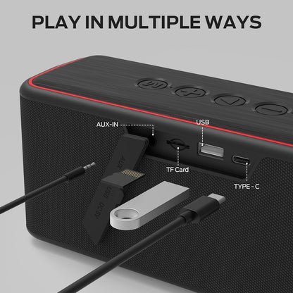 Monster Shock Plus - Altavoz Bluetooth con Sonido Estéreo.