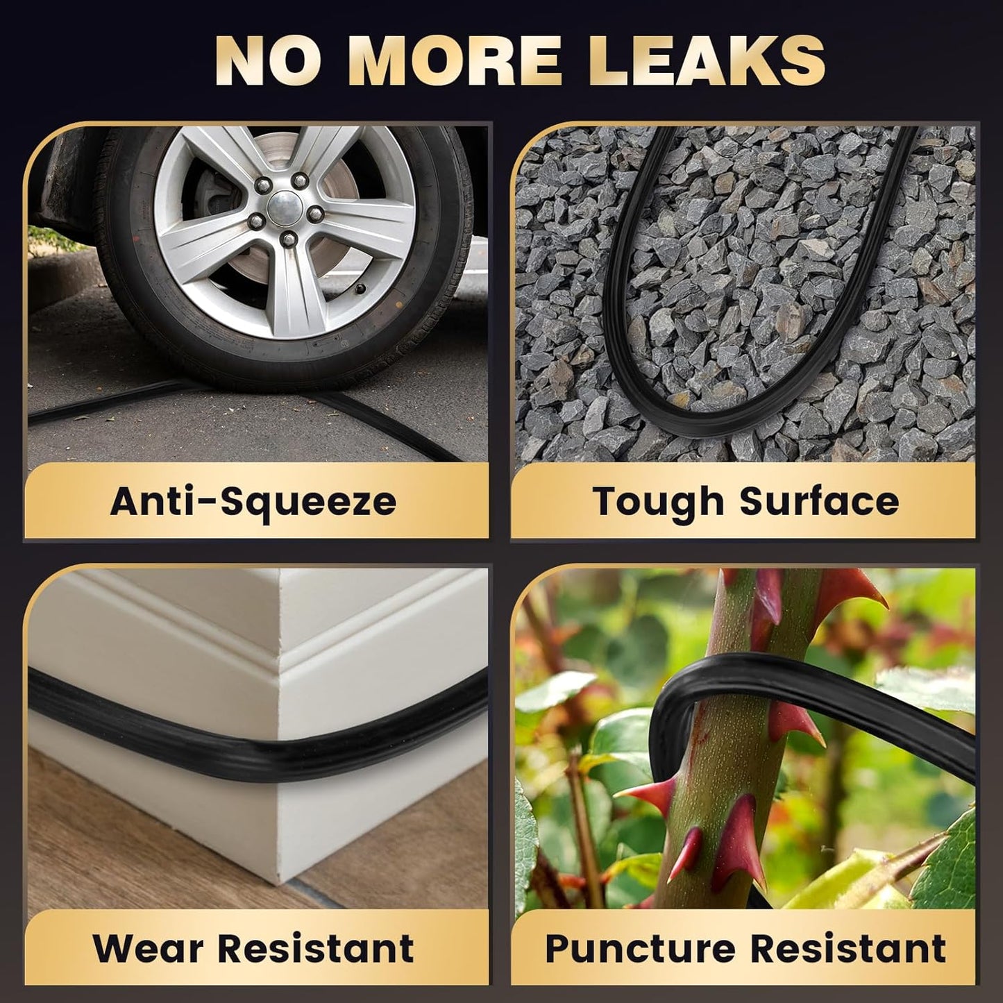 Manguera de jardín de goma extensible de 100ft (30m)