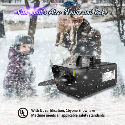 Máquina de nieve 1byone de 650 W con control remoto con cable (USADO)