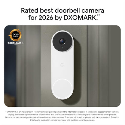 Timbre de Puerta, Google Nest, cableado, 3ª gen, 2K/night v. (USADO)