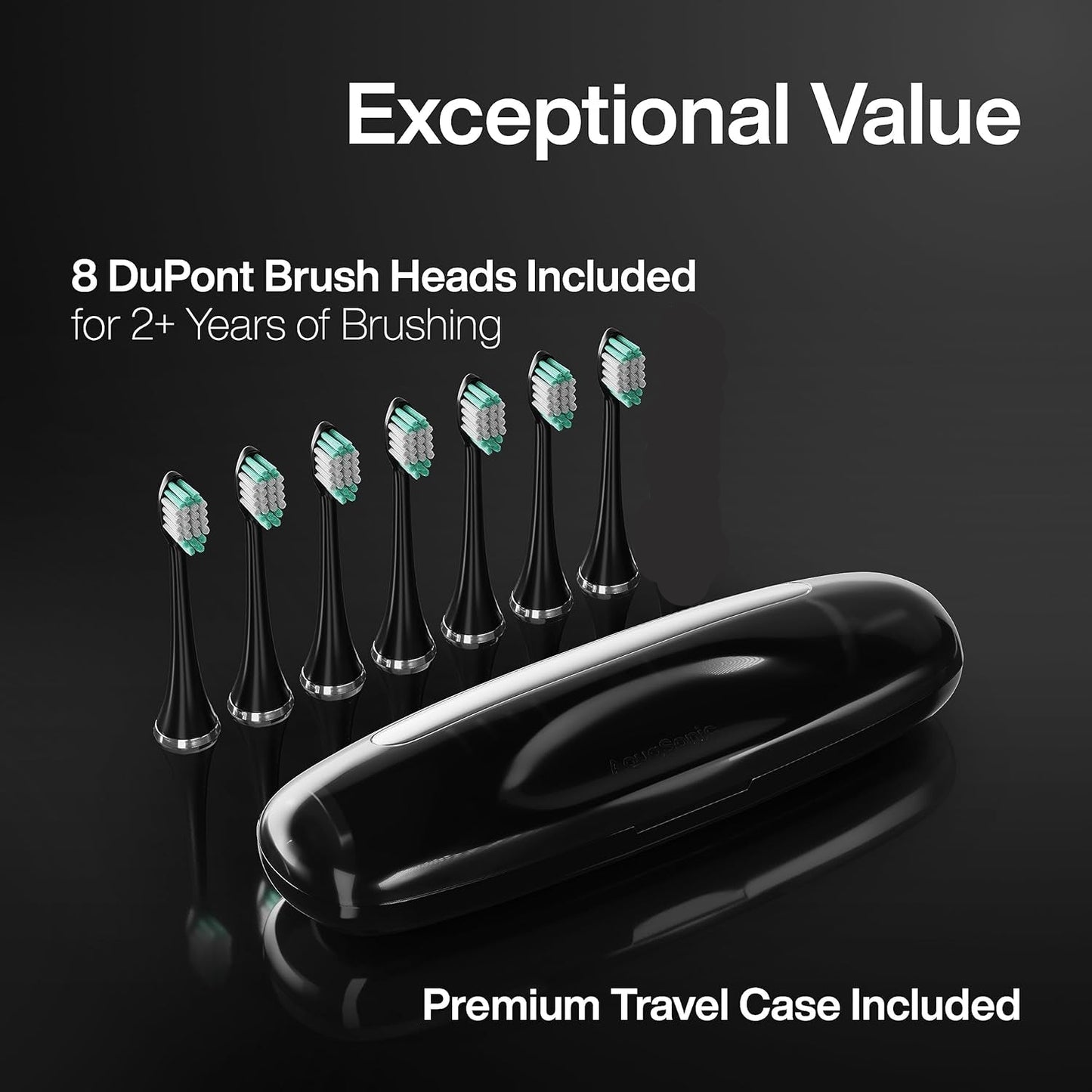 Cepillo de dientes, recargable, 7 cabezales, c/estuche, inalambrico.