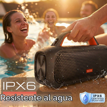 Altavoz DOSS Extreme Boom, Bluetooth con sonido potente de 60 W