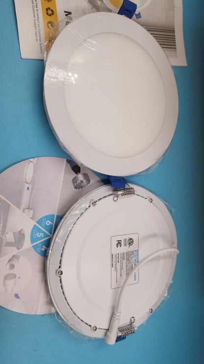 LED Empotrables 6" ultra delgadas 12pz Ensenior 12W Regulables