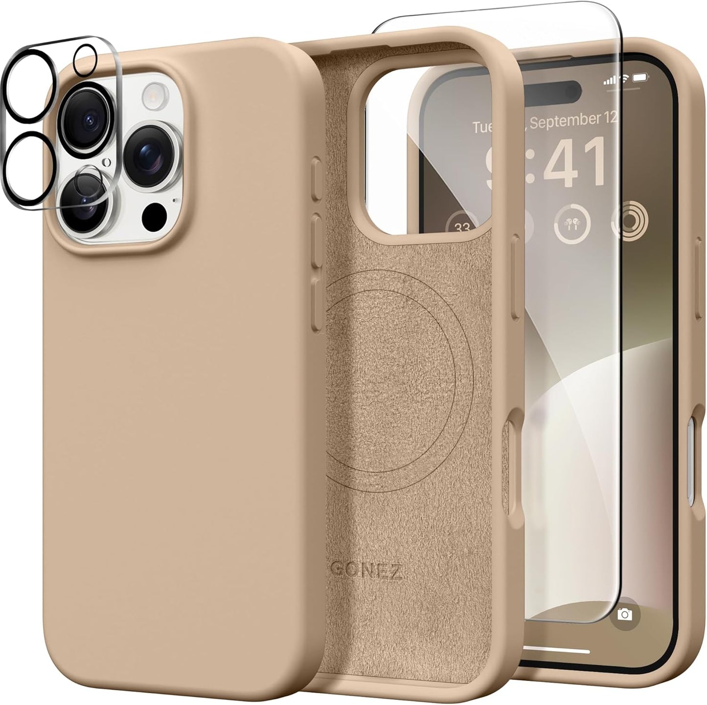 Funda GONEZ magnética para iPhone 16 Pro Max, Magsafe.