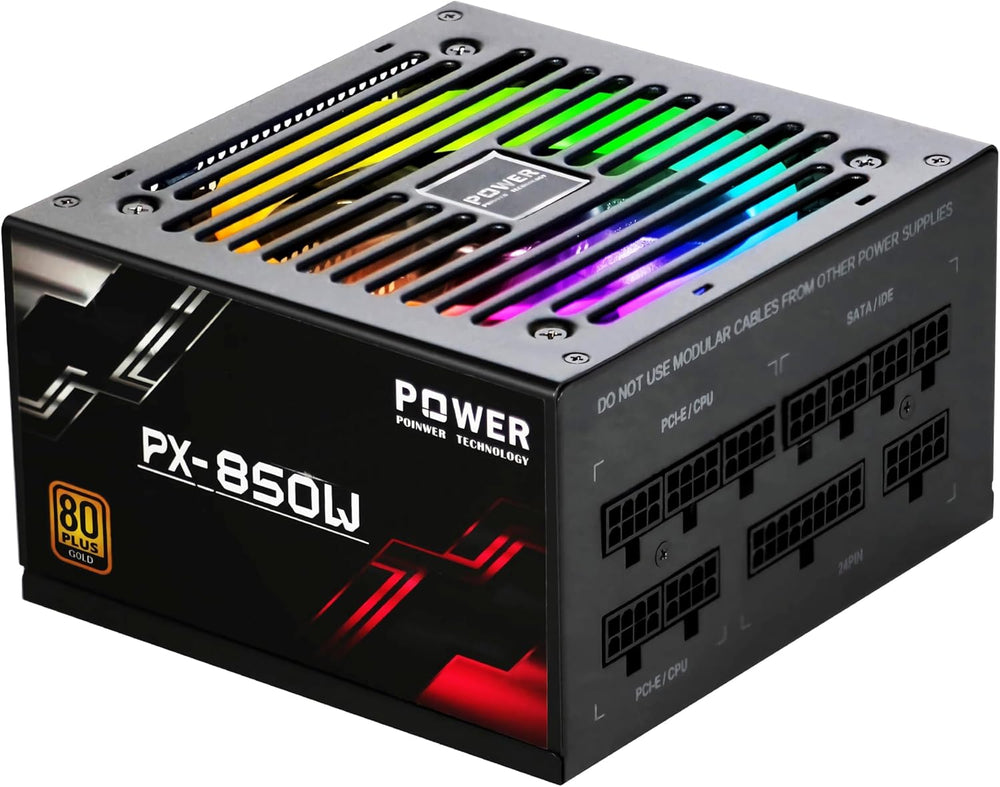 Fuente de alimentación de 850V, para computadoras gaming y ATX.