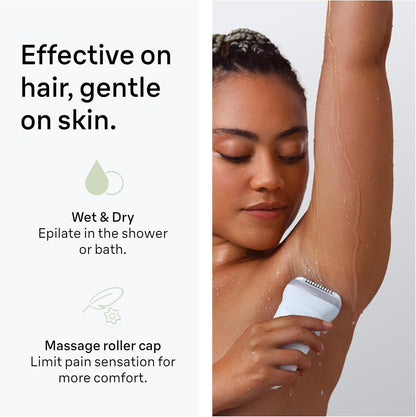 Afeitadora y recortadora para mujeres, húmedo y seco, Braun Silk-épil 7.
