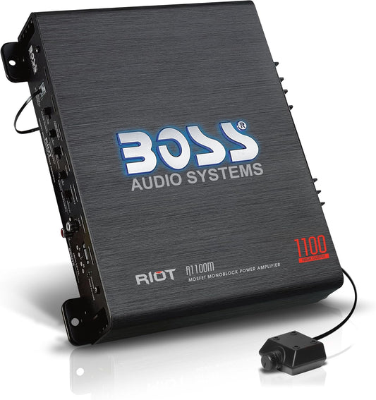 Boss Audio R1100D Amplificador Clase A/B Monoblock Riot 1100 W.