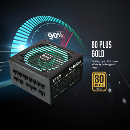 Fuente de alimentación de 850V, para computadoras gaming y ATX.