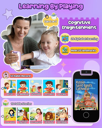 Teléfono para niñas cámara dual y juegos (USADO)