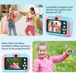 Cámara de fotos para niños con pantalla y tarjeta SD