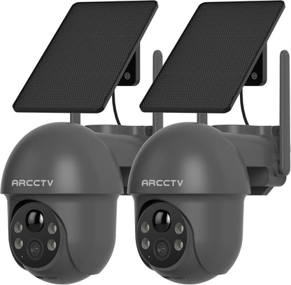 Cámaras De Seguridad ARCCTV Inalámbricas Para Exteriores Con Energía Solar