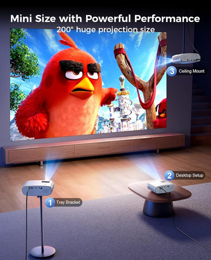 Mini proyector HD 1080P Para Cine En Casa
