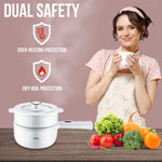 Mini Cooker Eléctrico 1.6L Antiadherente Multifuncional