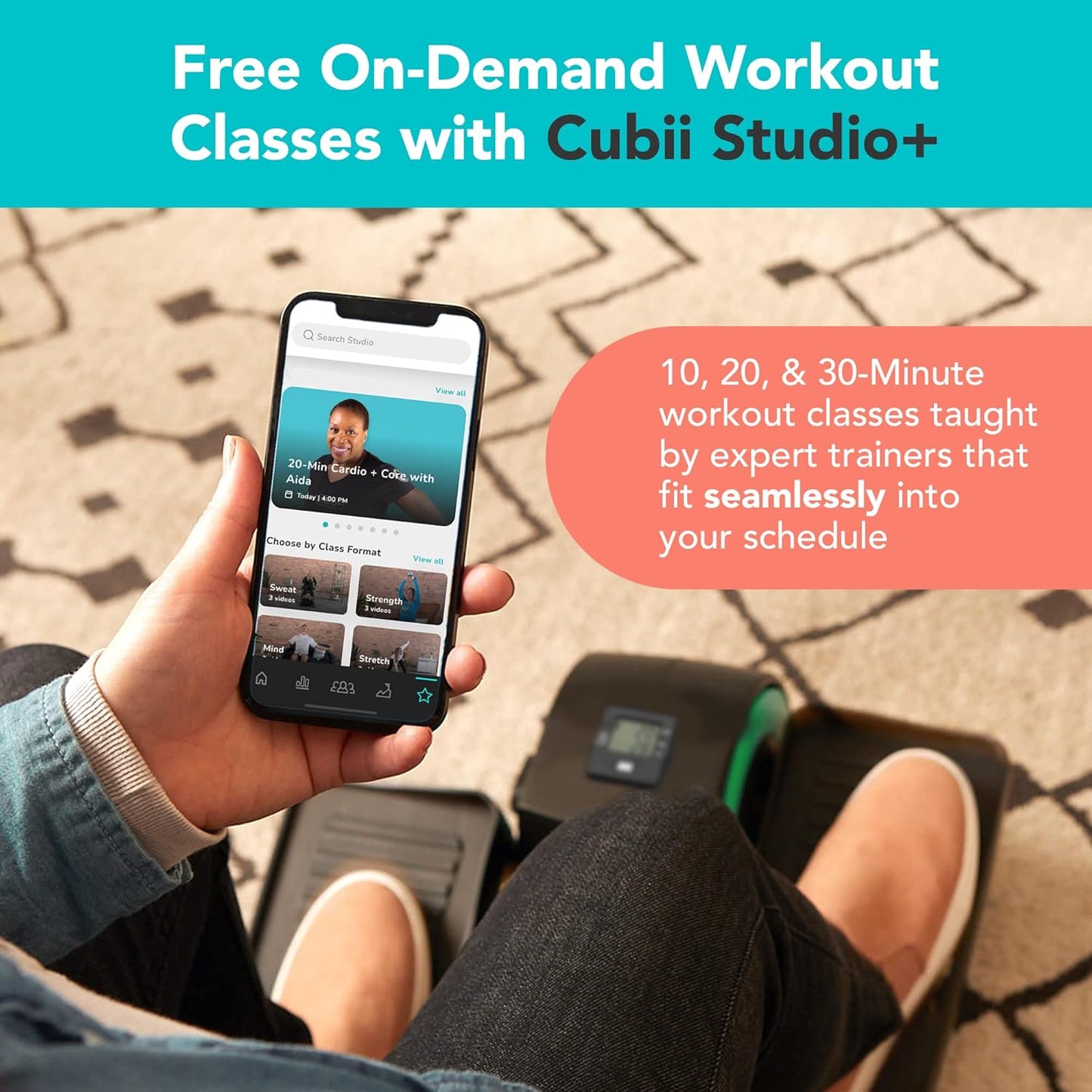 Cubii Jr Elíptica, Compacto, Ajustable, Mecanismo Magnetico.