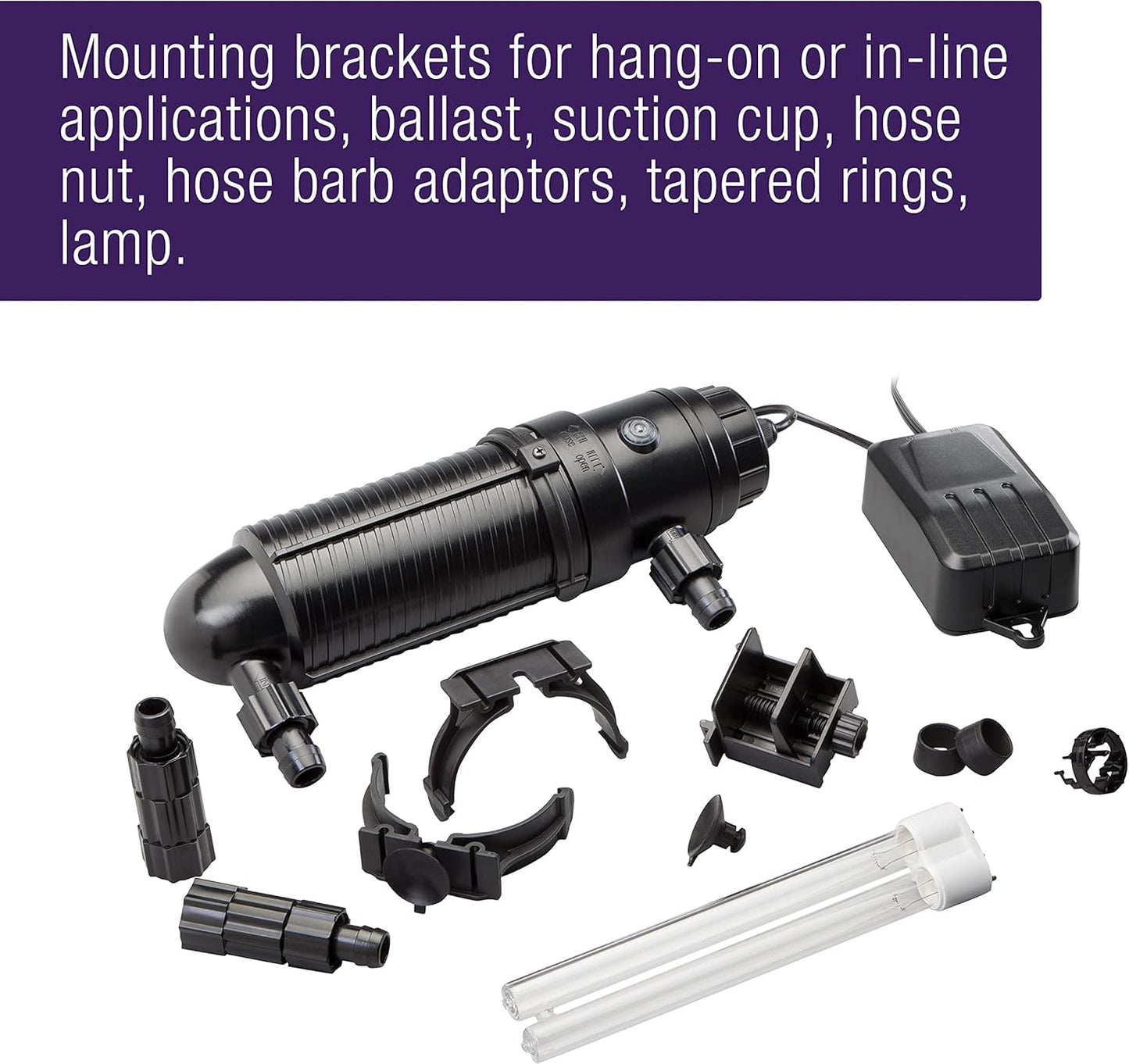 Esterilizador UV Coralife, Turbo Twist 6X de 18W, Acuarios +250Gal.