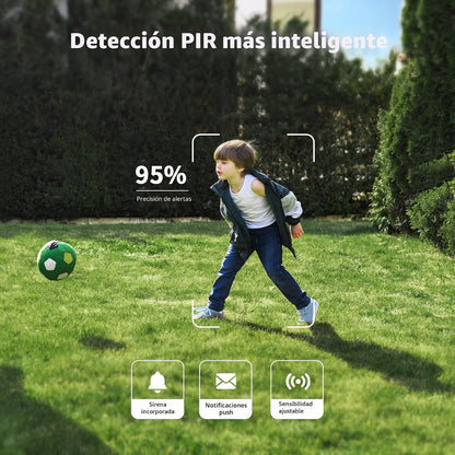 Cámaras de seguridad solares 2K para exteriores, Sehmua RBX-S73