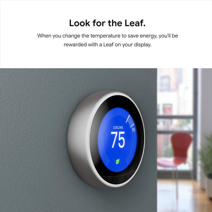 Termostato de aprendizaje Google Nest, T3007ES (USADO).