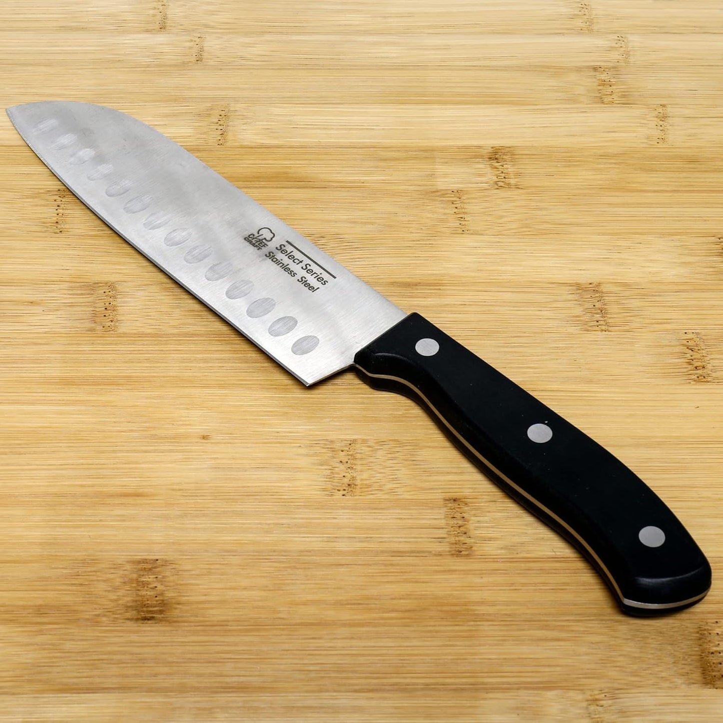 Chef Craft Select Santoku Cuchillo, hoja de 6 1/4 inch.