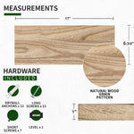 Juego 3 Repisas Flotantes Madera 17'' Marsmiles