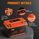 Batería EBL para motocicleta 12V 5Ah 60Wh 300A (USADO)