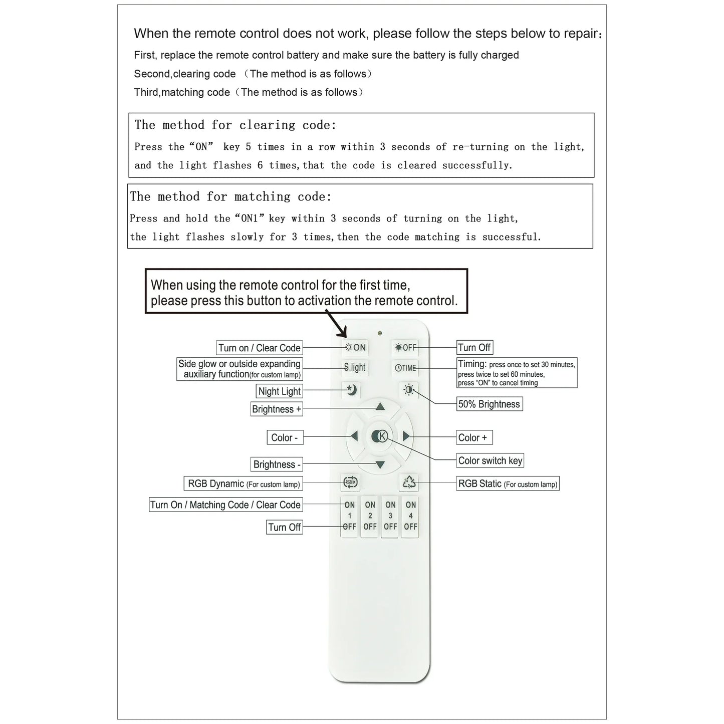Lámpara de techo LED Garwarm, 60 W, regulable, color negro.