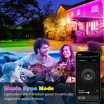 Tira de luces LED para exteriores de 100 ft, RGB-IP68 Control (DETALLE)