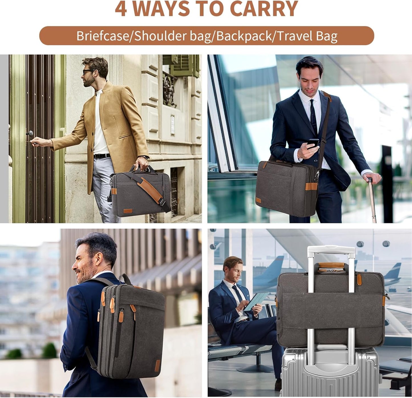 Bolsa para lap-top, 3 en 1, ESTARER, resistente al agua.